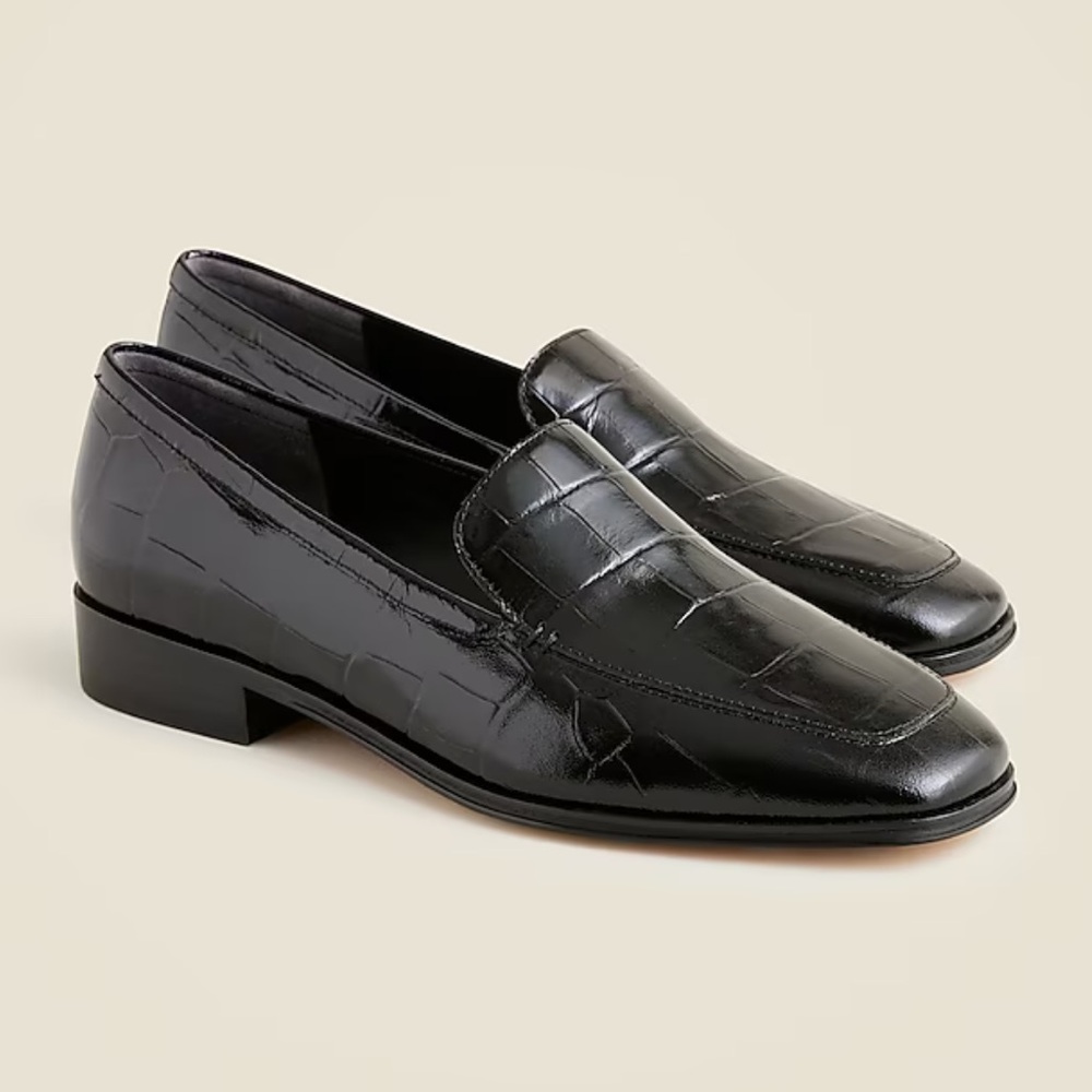 Maison loafers in croc-embossed Italian leather